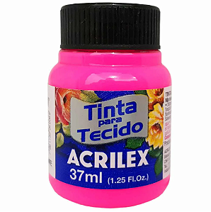 Tinta Para Tecido Fluorescente Acrilex 37ml - 107 Maravilha