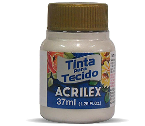 Tinta Para Tecido Metálico Acrilex 37ml - 562 Branco