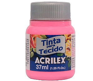 Tinta Para Tecido Fosca Acrilex 37ml - 537 Rosa