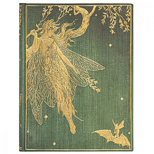 Caderno de Capa Dura Ultra Pautado Paperblanks - Olive Fairy
