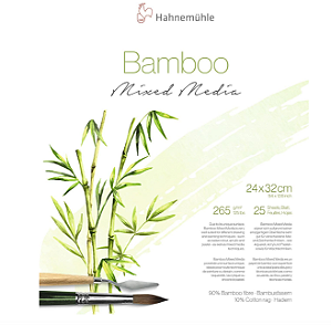 Bloco Bamboo Mixed Media Hahnemühle 265 g/m² 24x32cm - 25 Folhas