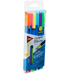 Caneta Tris Fine Liqeo Neon - 06 Cores