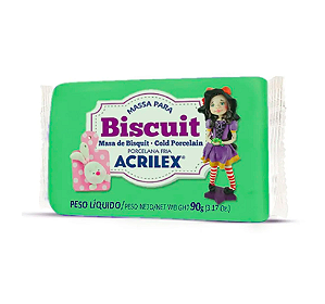 Massa para Biscuit Acrilex 90g - Verde Musgo