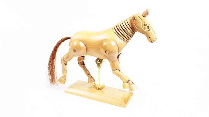 Cavalo Articulado de Madeira (SFM072)