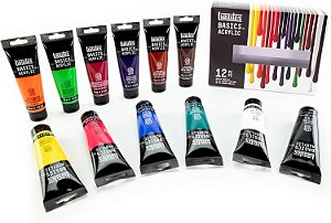 Tinta Acrílica Liquitex Basics 118ml 12 Cores