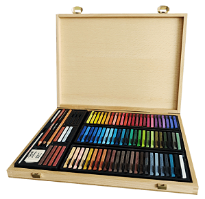 Estojo Madeira Pastel Seco Conté à Paris Carré - 84 Cores