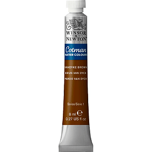 Tinta Aquarela Cotman Winsor & Newton Tubo 8ml - Vandyke Brown (676)