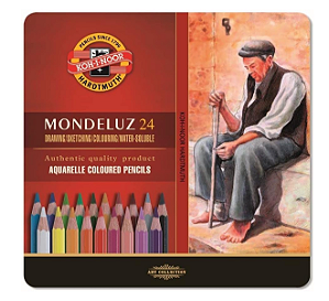 Lápis Aquarelável Mondeluz Koh-i-Noor - 24 Cores