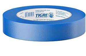 Fita crepe 24mm X 50M AZUL - TIGRE