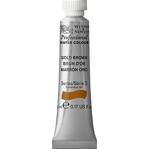 Tinta Aquarela Profissional Winsor & Newton Tubo 5ml S3 - Gold Brown (286)