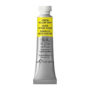Tinta Aquarela Profissional Winsor & Newton Tubo 5ml S2 - Lemon Yellow Deep (348)