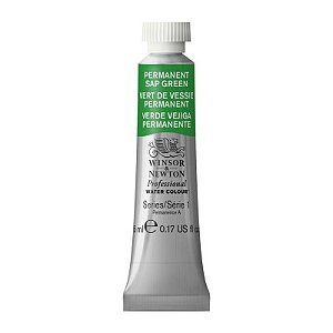 Tinta Aquarela Profissional Winsor & Newton Tubo 5ml S1 - Permanent Sap Green (503)