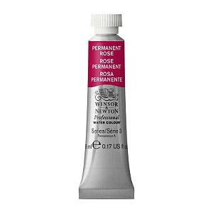 Tinta Aquarela Profissional Winsor & Newton Tubo 5ml S3 - Permanent Rose (502)