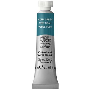 Tinta Aquarela Profissional Winsor & Newton Tubo 5ml S3 - Aqua Green (697)