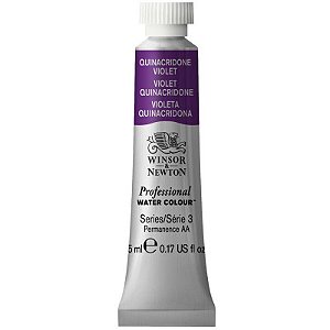 Tinta Aquarela Profissional Winsor & Newton Tubo 5ml S3 - Quinacridone Violet (550)