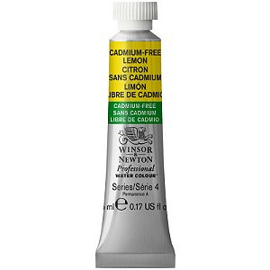 Tinta Aquarela Profissional Winsor & Newton Tubo 5ml S4 - Cadmium-Free Lemon (898)