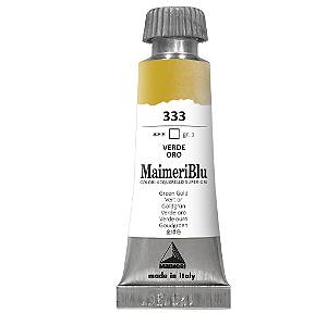 Maimeriblu Tubo De Aquarela 12ml - 333 Ouro Verde