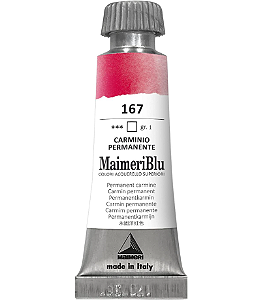 Maimeriblu Tubo De Aquarela 12ml - 167 Permanent Carmin