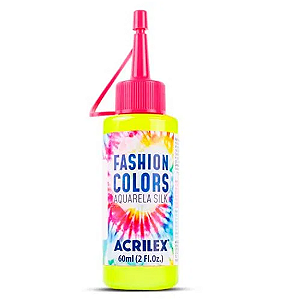 Tinta Aquarela Silk Fashion Colors Acrilex 60ml - 102 Amarelo Limão