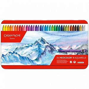 Giz Aquarelável Neocolor II Caran D’Ache - 84 Cores