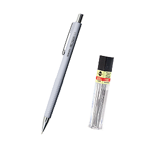 Lapiseira Amortecedor Retrico Sakura 0.3 - Branco Pastel + Grafite HB Pentel