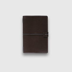 Capa de Couro Sintético Midori Singular para Personalizar Folk Books - Café