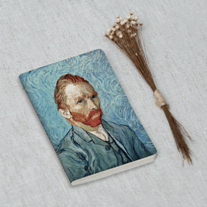 Journal Pautado 9x13,5cm 64 Páginas Folk Books - Auto Retrato de Vincent Van Gogh