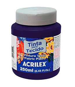 Tinta Para Tecido Fosca Acrilex 250ml - 544 Azul Marinho