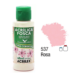Tinta Acrílica Fosca Acrilex 60mL - Rosa (537)