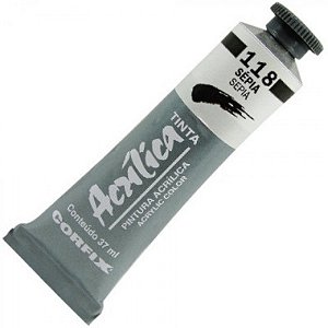 Tinta Acrilica Corfix 37mL - Sépia (118)