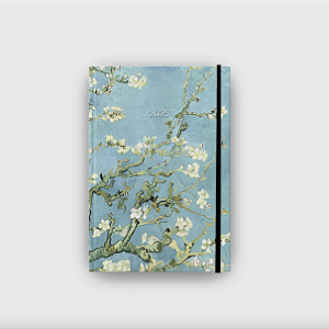 Agenda Diária de Capa Dura 2025 Folk Books - Amendoeira em Flor