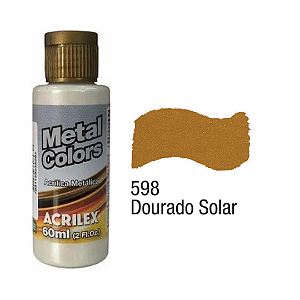 Tinta Acrílica Metal Colors Acrilex 60ml - Dourado Solar (598)
