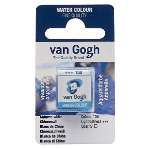 Aquarela em Pastilha Van Gogh - Chinese White (108)