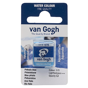 Aquarela em Pastilha Van Gogh - Phthalo Blue (570)