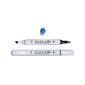 Caneta Marcador à Base de Álcool Sketch Ponta Dupla Pictom Artools - B016 (Azul)