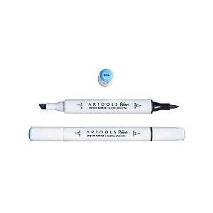 Caneta Marcador à Base de Álcool Sketch Ponta Dupla Pictom Artools - B114 (Azul)