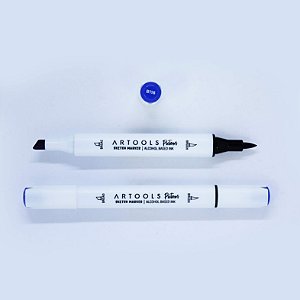 Caneta Marcador à Base de Álcool Sketch Ponta Dupla Pictom Artools - B118 (Azul)