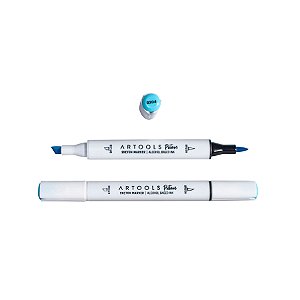 Caneta Marcador à Base de Álcool Sketch Ponta Dupla Pictom Artools - B204 (Azul)