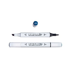 Caneta Marcador à Base de Álcool Sketch Ponta Dupla Pictom Artools - B258 (Azul)