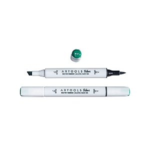 Caneta Marcador à Base de Álcool Sketch Ponta Dupla Pictom Artools - G127 (Verde)