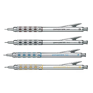 Kit de Lapiseira Técnica Graphgear 1000 Pentel - 0,3mm / 0,5mm / 0,7mm / 0,9mm