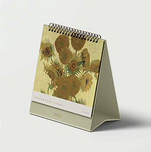 Calendário de Mesa 2025 Folk Books - Van Gogh