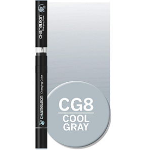 Caneta Marcador Permanente Chameleon (CG8) Cool Gray