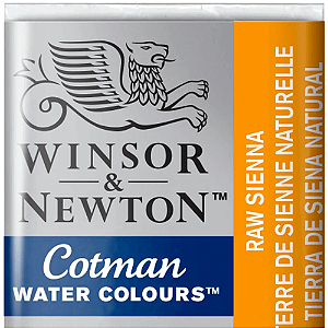 Tinta Aquarela em Pastilha Cotman Winsor & Newton - Raw Sienna (552)