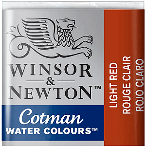Tinta Aquarela em Pastilha Cotman Winsor & Newton - Light Red (362)