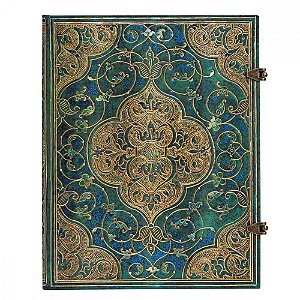 Caderno de Capa Dura Pautado Ultra Paperblanks - Turquoise Chronicles