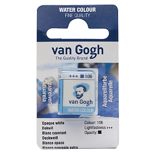 Aquarela em Pastilha Van Gogh - Opaque White (106)