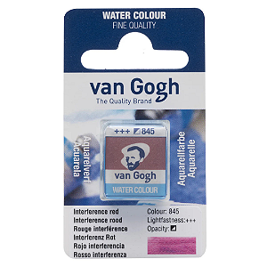Aquarela em Pastilha Van Gogh - Interference Red (845)
