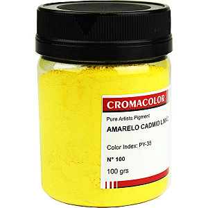 Pigmento Artistico Puro Cromacolor 100g - Amarelo Cádmio Limão (100)