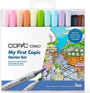 Estojo Copic CIAO My First Copic - 12 Cores